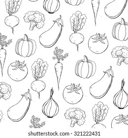 vegetables vector pattern design
