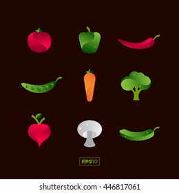 Vegetables Vector Set