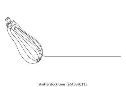 vegetables zucchini continuous line art drawing