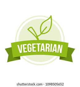 Vegetarian Badge - Healthy nutrition