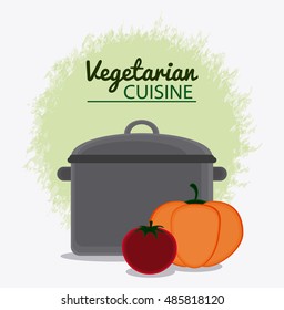 Vegetarian cuisine organic and healthy food design