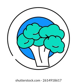 vegetarian diet line icon vector. vegetarian diet sign. isolated symbol illustration
