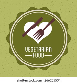 vegetarian food design, vector illustration eps10 graphic 