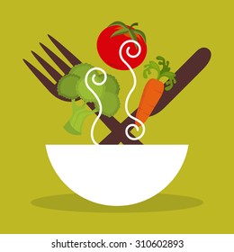 vegetarian food design, vector illustration eps10 graphic 