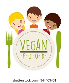 vegetarian food design, vector illustration eps10 graphic 