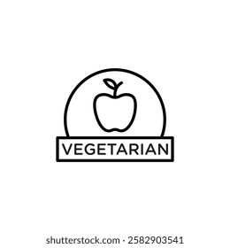 Vegetarian food diet icon Flat fill set collection