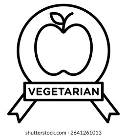 Vegetarian food diet icon simple flat icon vector symbol