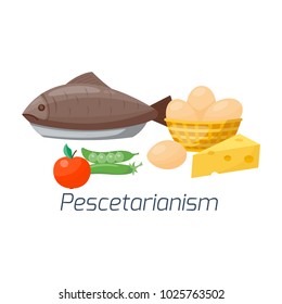 Vegetarian food diet vector illustration types healthy nutrition concept fruits and vegan vegetables kitchen menu cooking ingredient organic lifestyle
