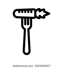 Diseño de ícono de comida vegetariana. Símbolos vectoriales en un estilo de línea moderno y moderno sobre fondo blanco adecuado para las necesidades de sitios web, programadores, desarrolladores y diseñadores. Diseño vectorial de iconos