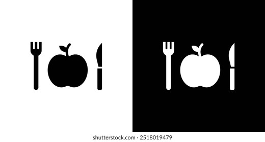vegetarian food icon Flat fill set collection