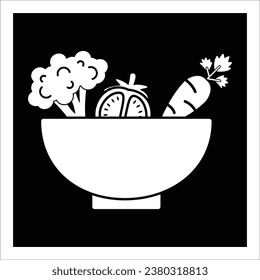 vegetarian food icon vector design template