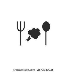 vegetarian food icon web design in vector