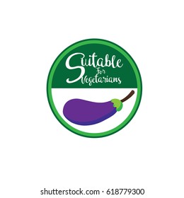 vegetarian food icons, vegan friendly icons, badges, stamps and emblems. vector illustration