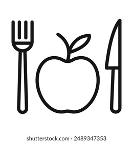 vegetarian food logo sign vector outline