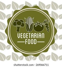 vegetarian food menu design, vector illustration eps10 graphic