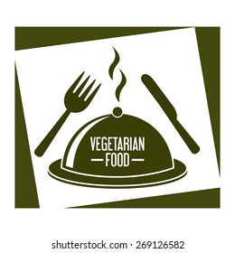 vegetarian food menu design, vector illustration eps10 graphic