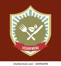 vegetarian food menu design, vector illustration eps10 graphic 