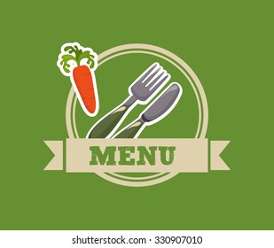vegetarian food menu design, vector illustration eps10 graphic 