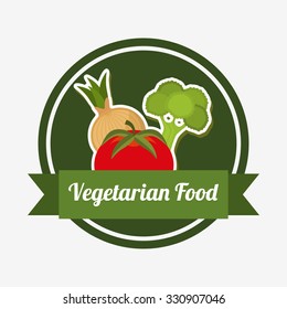 vegetarian food menu design, vector illustration eps10 graphic 