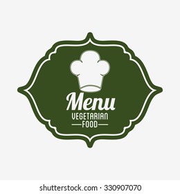 vegetarian food menu design, vector illustration eps10 graphic 