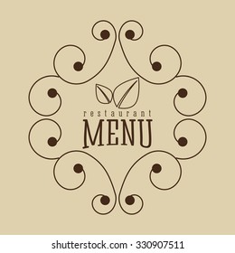 vegetarian food menu design, vector illustration eps10 graphic 