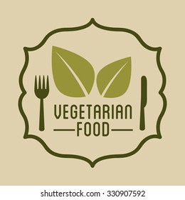 vegetarian food menu design, vector illustration eps10 graphic 
