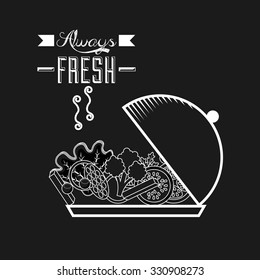 vegetarian food menu design, vector illustration eps10 graphic 