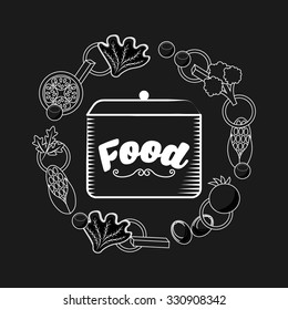 vegetarian food menu design, vector illustration eps10 graphic 