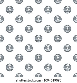 Vegetarian food pattern vector seamless repeat for any web design