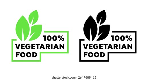 Vegetarian food product labels. Healthy eating
