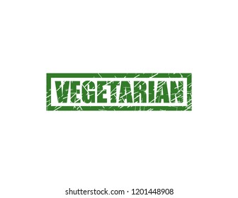 Vegetarian green stamp