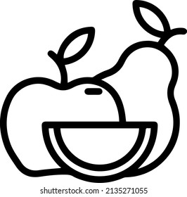 Vegetarian, healthy food icon suitable for info graphics, websites and print media. Vector icon.
