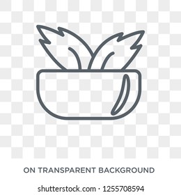 Vegetarian icon. Vegetarian design concept from Restaurant collection. Simple element vector illustration on transparent background.