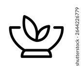 Vegetarian Icon Vector Symbol Design Illustration