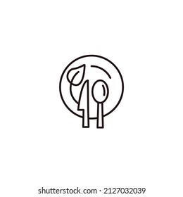 Vegetarian icons  symbol vector elements for infographic web