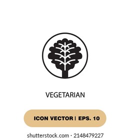 símbolo de iconos vegetarianos elementos vectoriales para web infográfica
