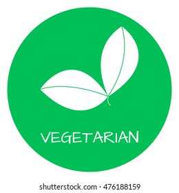 Vegetarian Label. Food Intolerance Symbols. Vector Illustration.