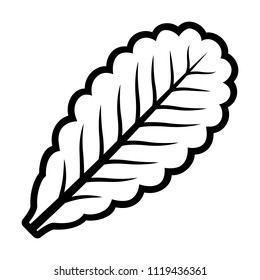 Vegetarian Lettuce Leaf Line Art Vector Icon For Vegetable Apps And Websites