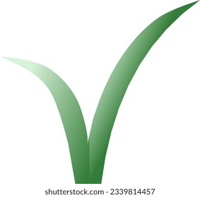 Vegetarian logo with green gradations, suitable for a vegetarian heart, vegan day
