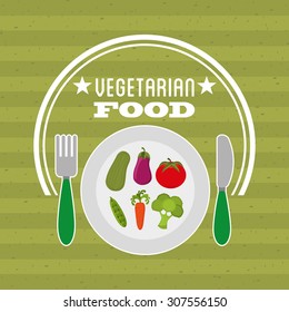 vegetarian menu design, vector illustration eps10 graphic 