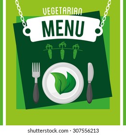 vegetarian menu design, vector illustration eps10 graphic 