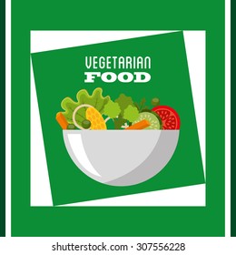 vegetarian menu design, vector illustration eps10 graphic 