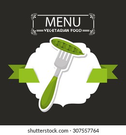vegetarian menu design, vector illustration eps10 graphic 