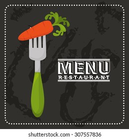 vegetarian menu design, vector illustration eps10 graphic 