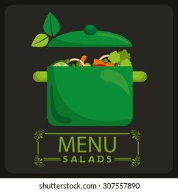 vegetarian menu design, vector illustration eps10 graphic 