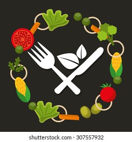 vegetarian menu design, vector illustration eps10 graphic 