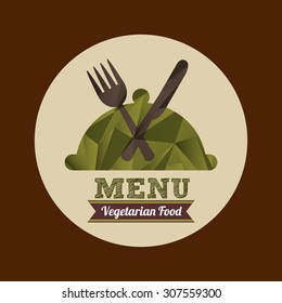 vegetarian menu design, vector illustration eps10 graphic 