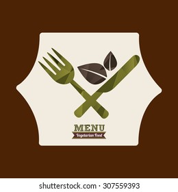 vegetarian menu design, vector illustration eps10 graphic 