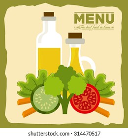 vegetarian menu design, vector illustration eps10 graphic 