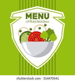 vegetarian menu design, vector illustration eps10 graphic 